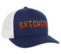 Skechers Textured Logo Trucker Hat, SZÜRKE / SÖTÉTKÉK, large image number 3