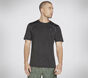 Skechers Apparel On the Road Tee, BLACK / CHARCOAL, large image number 3