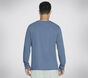 SKECH-BREEZE Slub L/S Henley, KÉK / SZÜRKE, large image number 1