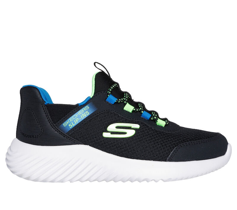 Skechers Slip-ins: Bounder - Brisk-Burst, BLACK / LIME, largeimage number 0