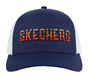 Skechers Textured Logo Trucker Hat, SZÜRKE / SÖTÉTKÉK, large image number 2