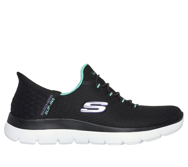 Skechers Slip-ins: Summits - Diamond Dream, BLACK / TURQUOISE, largeimage number 0