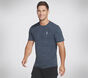 Skechers Apparel On the Road Tee, BLUE  /  GRAY, large image number 0