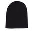 Merino Wool Beanie Hat, FEKETE, swatch