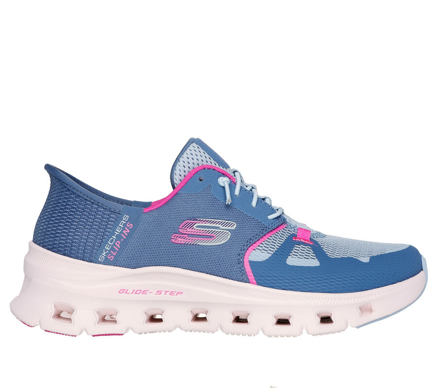 Skechers Slip-ins: Glide-Step Pro, SZÜRKÉSKÉK / RÓZSASZÍN, largeimage number 0