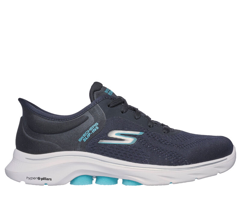 Skechers Slip-ins: GO WALK 7 - Valin, FEKETE / AQUA, largeimage number 0