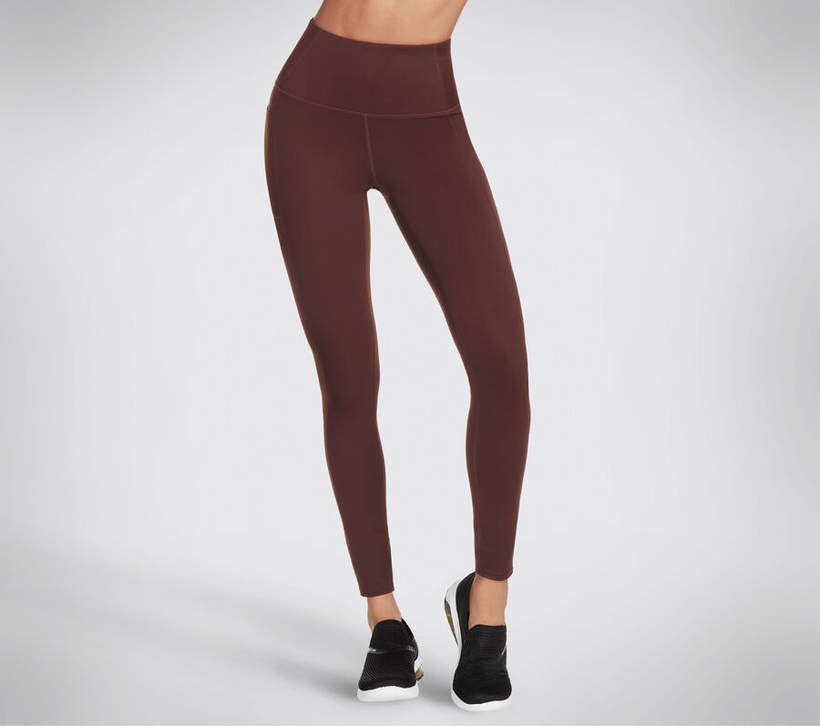 Skechers GO WALK HW Legging, BURGUNDY / BROWN, largeimage number 0